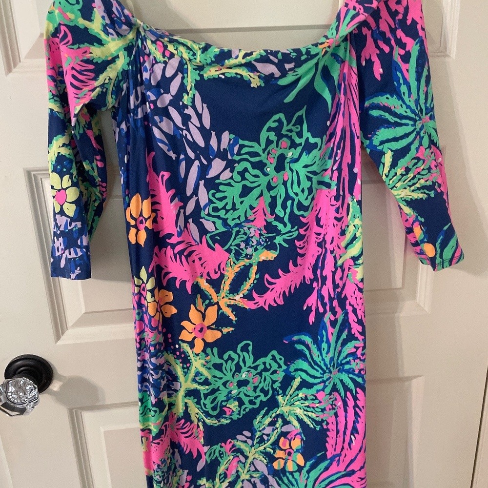 Lilly pulitzer off shoulder dress